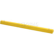 Yellow Parking Curb with Hardware 72"L x 4"H x 6"W