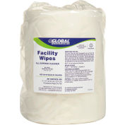 Global Industrial Facility Wipes, 800 Wipes/Refill Roll, 2 Refills/Case