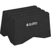 Global Industrial™ 1 Step Plastic Step Stand, 19-1/2"W x 13-1/2"L x 12"H, Black