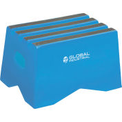 Global Industrial 1 Step Plastic Step Stand, 19-1/2"W x 13-1/2"L x 12"H, Blue