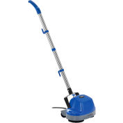Global Industrial&#153; Mini Floor Scrubber With Floor Pads, 11&quot; Cleaning Path