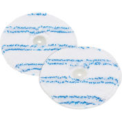 Global Industrial™ Replacement Microfiber Pads for Mini Floor Scrubber, 2 Pack