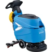 Global Industrial Electric Walk-Behind Corded Auto Floor Scrubber, 17" Cleaning Path