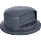 Global Industrial Plastic Trash Container Dome Lid, Garbage Can Dome Lid - 44 Gallon Gray