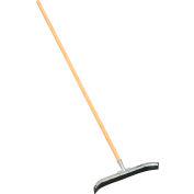 Global Industrial 24" Curved Floor Squeegee With Wood Handle - Pkg Qty 4