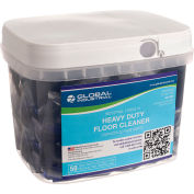 Global Industrial Heavy Duty Floor Cleaner, 50 Pods/Tub, 4 Tubs/Case