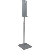 Global Industrial&#153; Universal Hand Sanitizer Dispenser Floor Stand, Height Adjustable