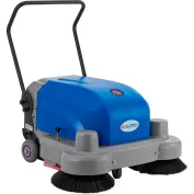 Global Industrial Auto Walk-Behind Sweeper, Battery Powered, 36" Cleaning Path