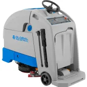 Global Industrial Auto Stand-On Floor Scrubber, 24" Cleaning Path
