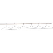 Global Industrial Coat Hangers Chrome Plated - Pkg of 6 - Pkg Qty 2