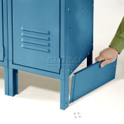 Global Industrial End Base For 18"D X 6"H Blue Locker Pair (Left And Right)