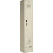 Global Industrial™ Paramount® Single Tier 1 Door Locker, 12"Wx12"Dx60"H, Tan, Unassembled