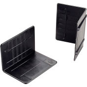 Plastic Strap Guards 2-1/2"W x 1-3/4"L Black, 1000 Pack