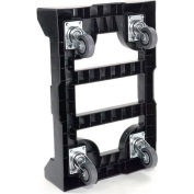 Global Industrial Plastic Container Dolly W/Casters, 27-1/2"Lx18"W, 650 Lb. Capacity