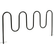 Global Industrial™ 9-Bike Wave Bike Rack, Black, Below Ground Mount