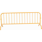 Global Industrial™ Crowd Control Barrier Powder Coated Yellow 102"L x 40"H x 1-1/4" Dia.