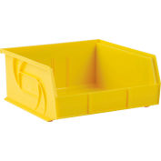 LEWISBins Plastic Stacking Bin PB1011-5 - 11"W x 10-7/8"D x 5"H, Yellow - Pkg Qty 6