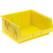 LEWISBins Plastic Stacking Bin PB1416-7 - 16-1/2"W x 14-3/4"D x 7"H, Yellow - Pkg Qty 6