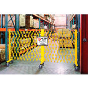Global Industrial™ Barricade Security Gate With Sign