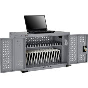 Global Industrial 16-Device Charging Cabinet For Chromebooks & Tablets, Gray, Unassembled