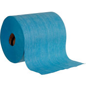 Global Industrial Quick Rags® Heavy Duty Jumbo Roll, Blue, 475 Sheets/Roll, 1 Roll/Case