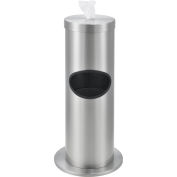 Global Industrial&#153; Floor Standing Wet Wipe Dispenser - Stainless Steel