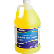 Global Industrial Neutral pH No Rinse Floor Cleaner - Case Of Four 1 Gallon Bottles