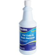 Global Industrial Pet Odor & Stain Remover - Case Of Twelve 1 Quart Bottles