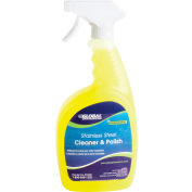 Global Industrial Stainless Steel Cleaner & Polish - Case of Six 32 oz. Trigger Spray Bottles
