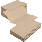Global Industrial™ Singlefold Paper Towels, Natural - 334 Sheets/Pack, 12 Packs/Case