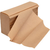Global Industrial Multifold Paper Towels, Natural - 250 Sheets/Pack, 16 Packs/Case