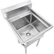 Global Industrial™ Stainless Steel Utility Sink With 8