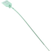 Global Industrial Adjustable Plastic Truck Seal, 12"L, Pastel Green, 100/Pack