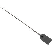 Global Industrial Adjustable Extinguisher Tamper Seal, 9"L, Black, 100/Pack