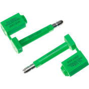 Global Industrial™ High Security Bolt Seal, Green, 50/Pack