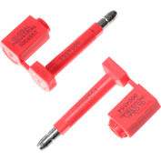 Global Industrial High Security Bolt Seal, Red, 50/Pack