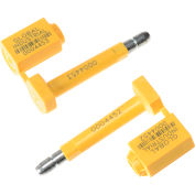 Global Industrial High Security Bolt Seal, Yellow, 50/Pack