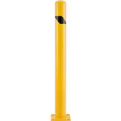 Global Industrial Floor Mount Safety Bollard, 4-1/2" Dia. x 48''H, Yellow
