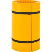 Global Industrial™ Column Wrap Protector For 24" Dia. Concrete Column, 44"W x 48"H, Yellow