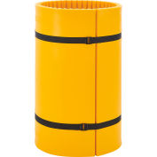 Global Industrial Column Wrap Protector For 24" Dia. Concrete Column, 44"W x 48"H, Yellow