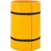 Global Industrial Column Wrap Protector For 24" Dia. Concrete Column, 44"W x 42"H, Yellow