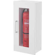 Global Industrial Fire Extinguisher Cabinet, Surface Mount, Fits 2-1/2-5 Lbs.