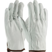 MCR SAFETY 3213SCHVSP Glove,Driver,Cow Grain,Cream,S,PR 