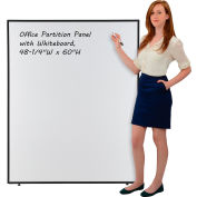 Interion&#174; Office Partition Panel with Whiteboard, 48-1/4&quot;W x 60&quot;H