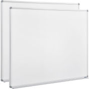 Global Industrial™ Melamine Dry Erase Whiteboard - 72 x 48 - Double Sided - Pack of 2