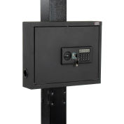 Global Industrial™ Wall-Mount Laptop Security Cabinet, 19-3/4"W x 4-3/4"D x 15-3/4"H, Gray