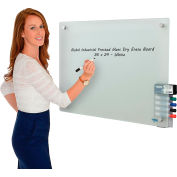 Global Industrial™ Frosted Glass Dry Erase Board, 36" x  24"