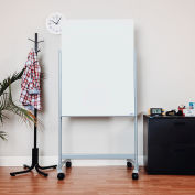 Global Industrial™ Mobile Glass Board - 36"W x 48"H