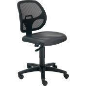 Chairs | Mesh | Interion® Mesh Office Chair with Arms - Fabric - Black