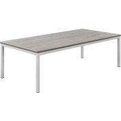 Interion® Wood Coffee Table with Steel Frame - 48" x 24" - Gray